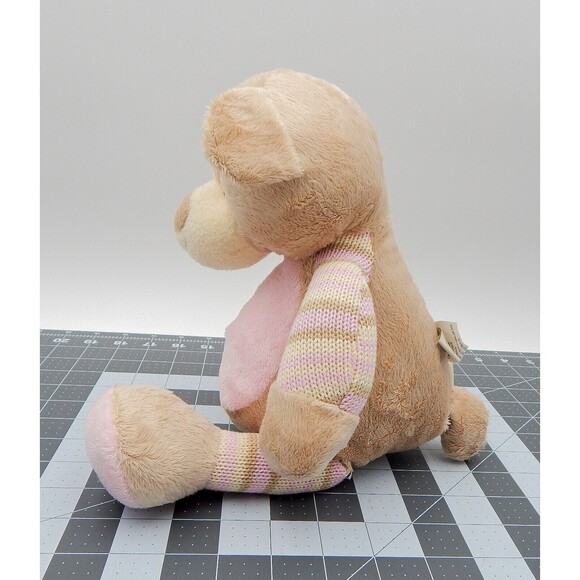 Maison Chic Teddy Bear Plush Stuffed Animal Knitted Arms Legs 14 Inch - Picture 4 of 12